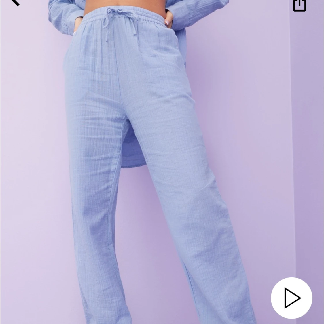 HELT NYA blå byxor - 90