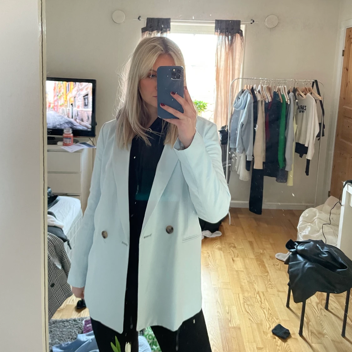 Ljusblå blazer! - 90