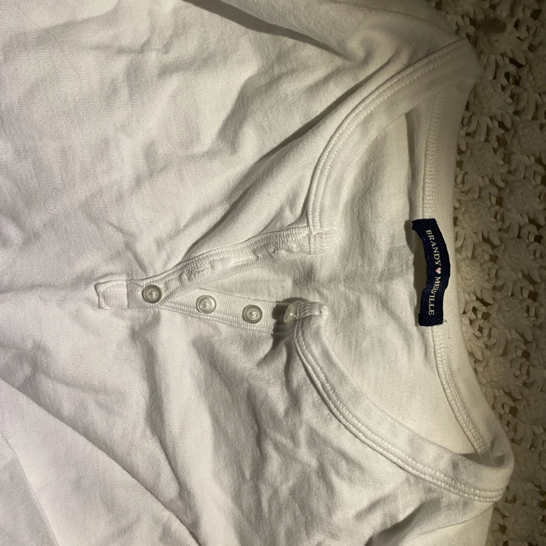 Vit långärmad tröja 🦔 - 91