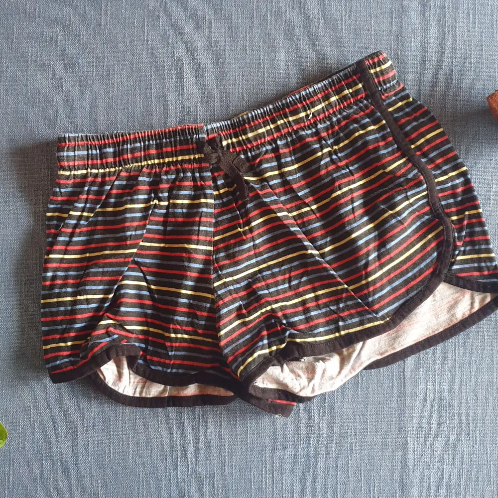 Pyjamas eller mysshorts. Fina färger, men tyvärr för små för mig 💙. Shorts.