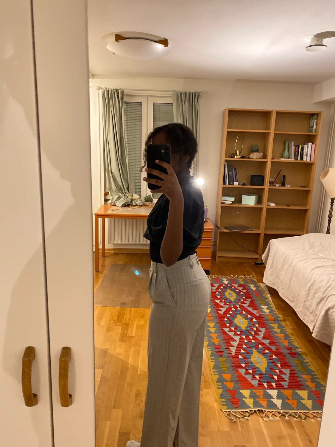 Grå Kostymbyxor  - 90