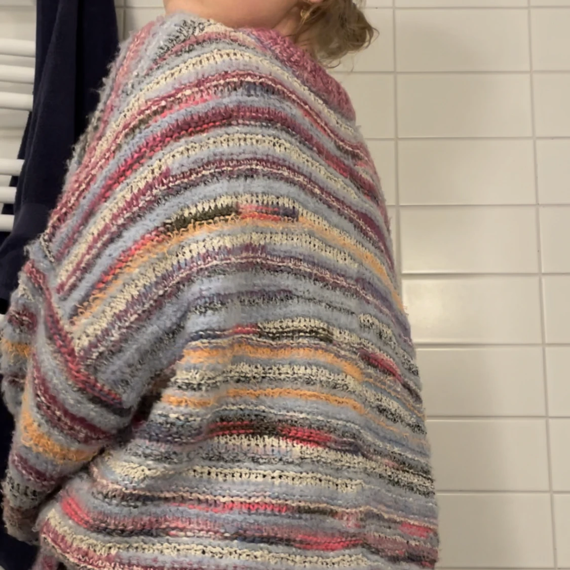 Oversized stickad tröja  - 91