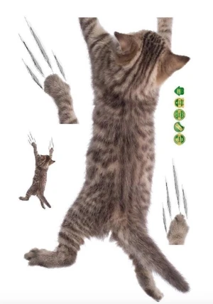3D katt Väggklistermärken - 49kr/st
