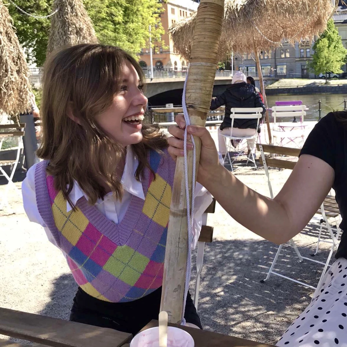 Stickad y2k väst - 91