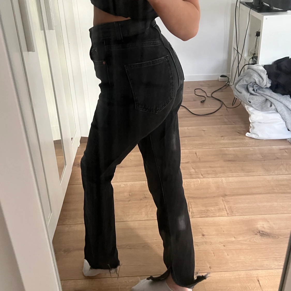 Jeans med slits - 90