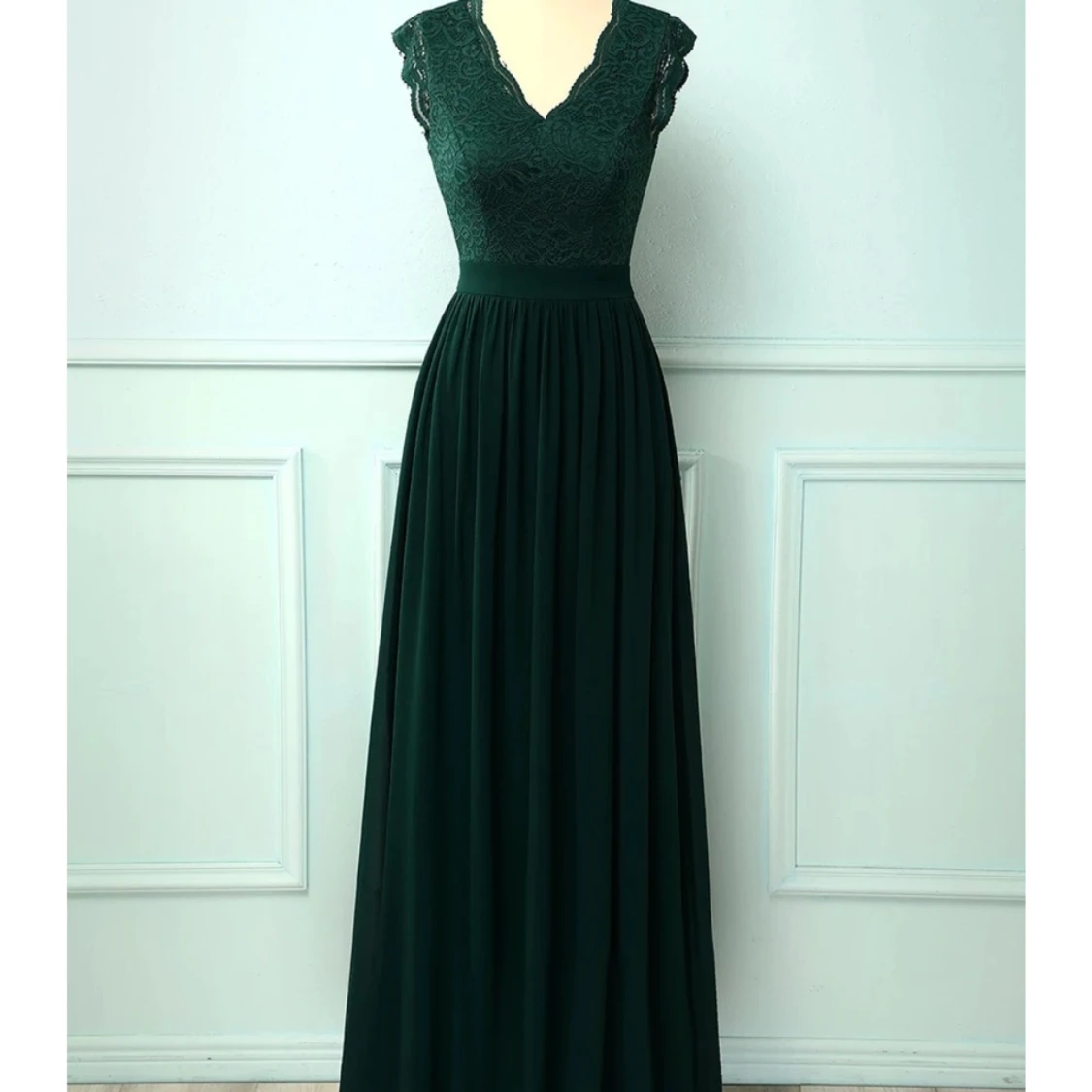 Mörkgrön balklänning