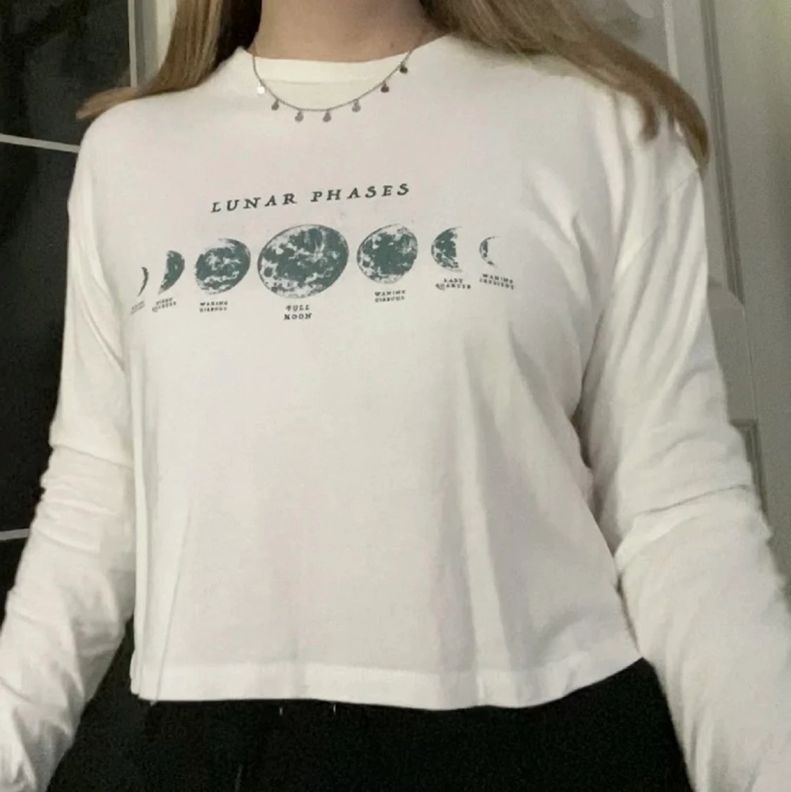 Långärmad tshirt med måntryck