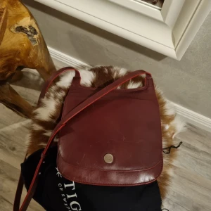 Axelremsväska Tiger of Sweden  - Axelremsväska Tiger of Sweden, läder, storlek 22×23×3 cm