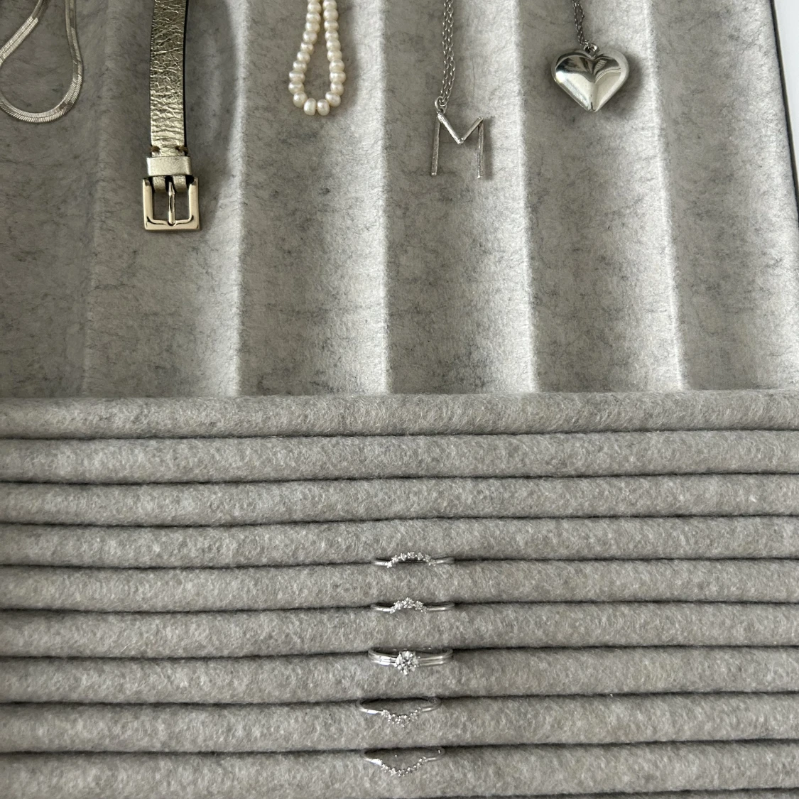 Silver ring med Sten  - 90