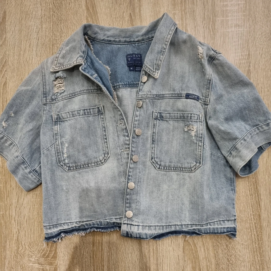 "Trasig" jeansjacka  - 90