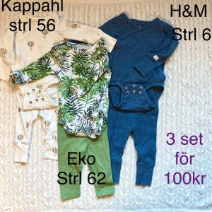 Hela babyset i mycket fint skick  - Supersöta och fina babyset i jättefint skick.  Säljes som paket.  Body med tillhörande byxor.   Djur- och rökfritt hem.  Skickar inom några dagar efter mottagen betalning. 