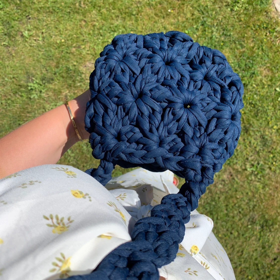 Handgjord virkad väska  - 90