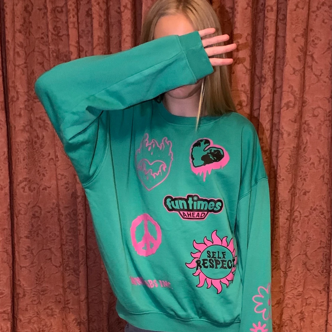 Skit fin grön tröja💚 - 90