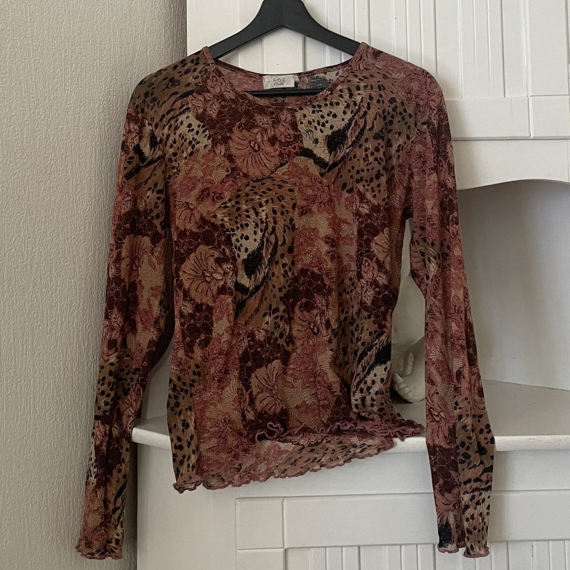 mönstrad meshtopp, strl S