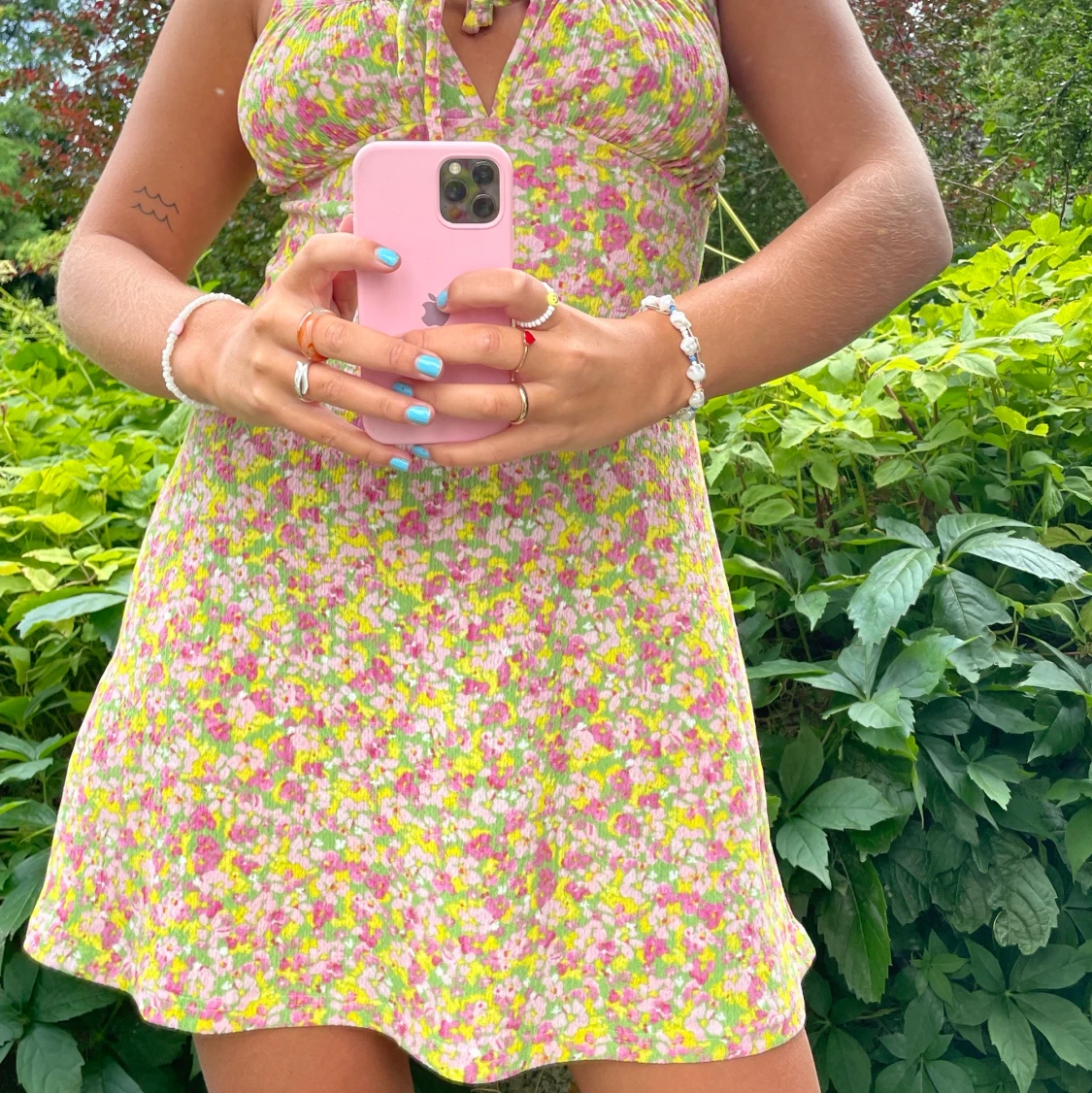 Blommig klänning🌈 - 91