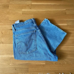 Levis Ribcage jeans 29/29 - Säljer ett par Levis ribcage straight som bara är använda ett fåtal gånger, säljer pga att de är lite för små för mig. Jättefin blå färg, ”Tango Gossip”. W29 L29. Nypris 1195kr! Säljer även ett par svarta i samma storlek! Kom med bud!