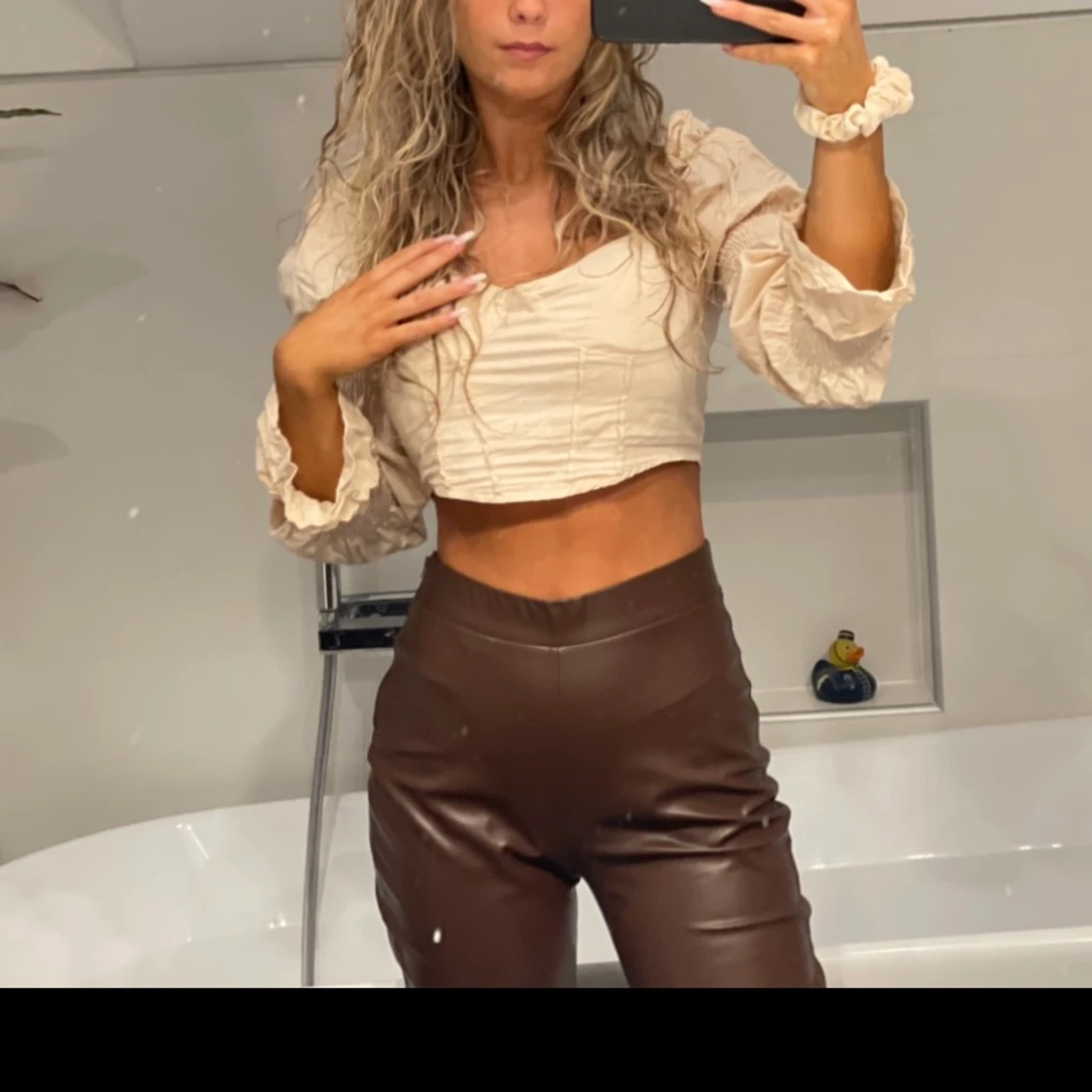 snygg gammaldags rosa blus  - 91