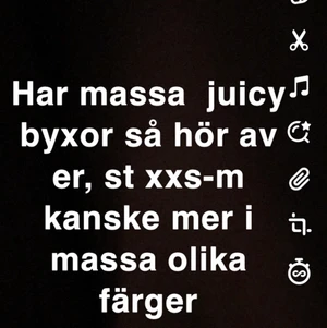 Juicy couture byxor - Hör av er ifall ni vill ha bilder eller veta mer