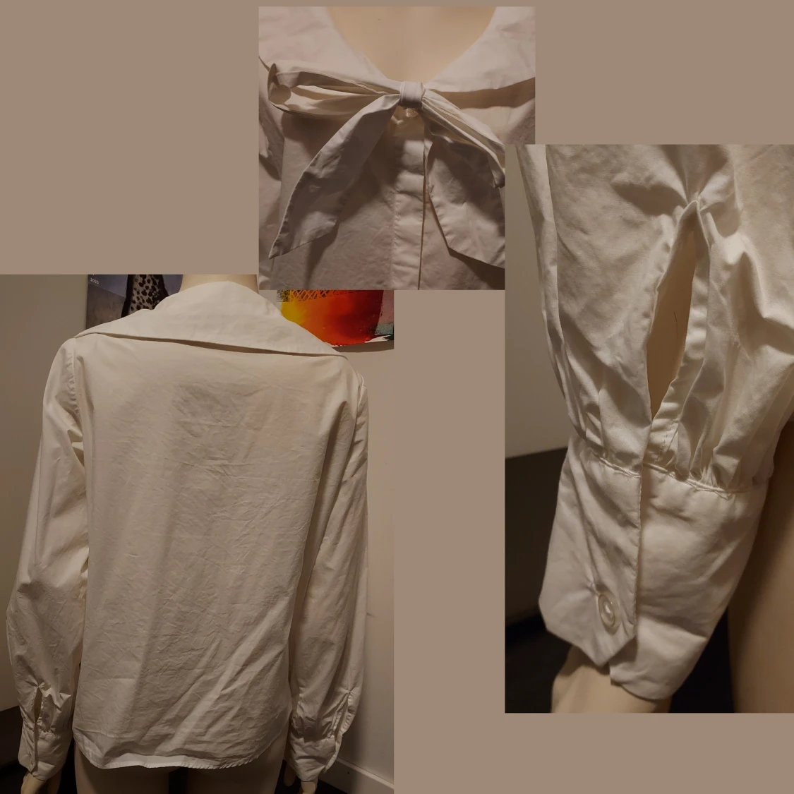 Vit blus Monki stl M  - 91