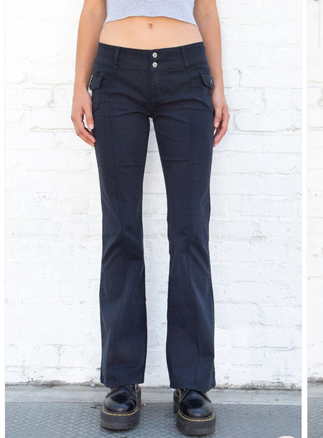 Mörkblå Agatha pants BrandyMelville