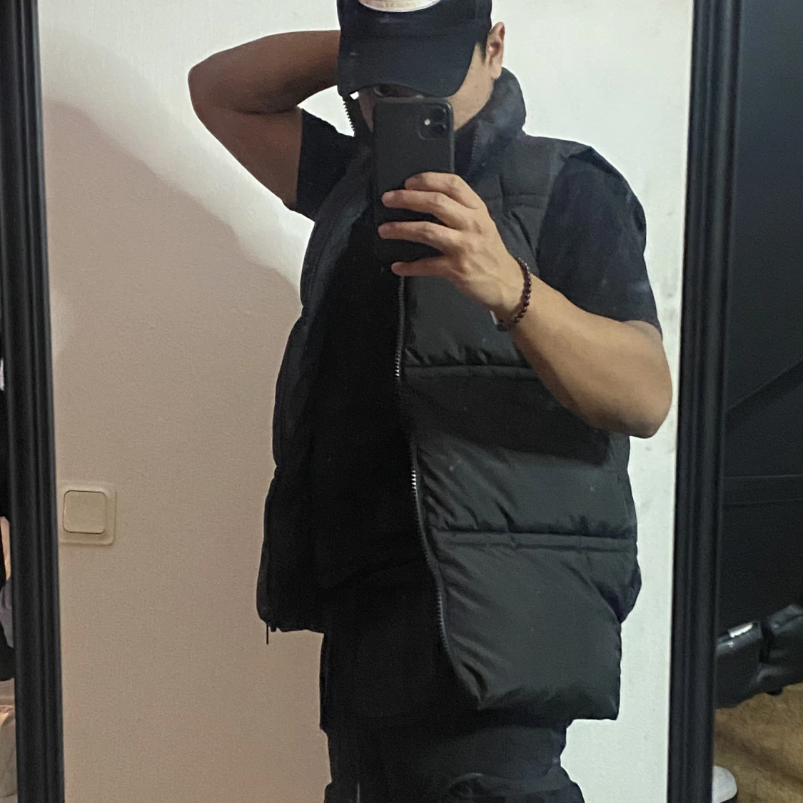 HELT NY Puffer Vest Svart  - 90