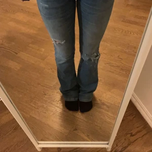 lågmidjade jeans  - Lågmidjade bootcut jeans från LBT! Nyskick! Köpta för 680kr! Långa på mig som är 1,60