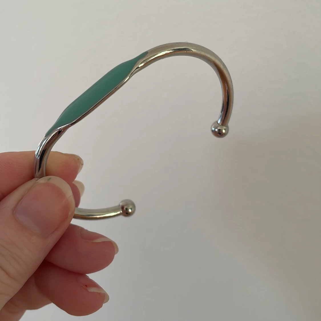 Silverarmband med turkos touch  - 90