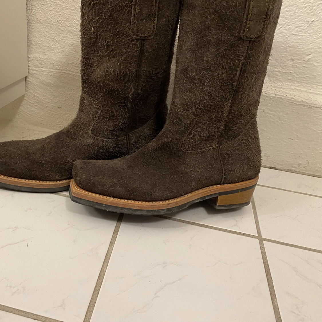 Our Legacy flat toe boots suede - 91