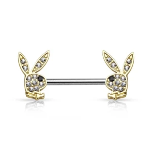 Playboy piercings - Ett par (2st) Playboy nippel piercingar, helt nya från playboys officiella kollektion. Frakt 26kr