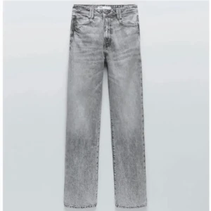 Raka grå jeans från Zara - Raka grå jeans från Zara, strl 36