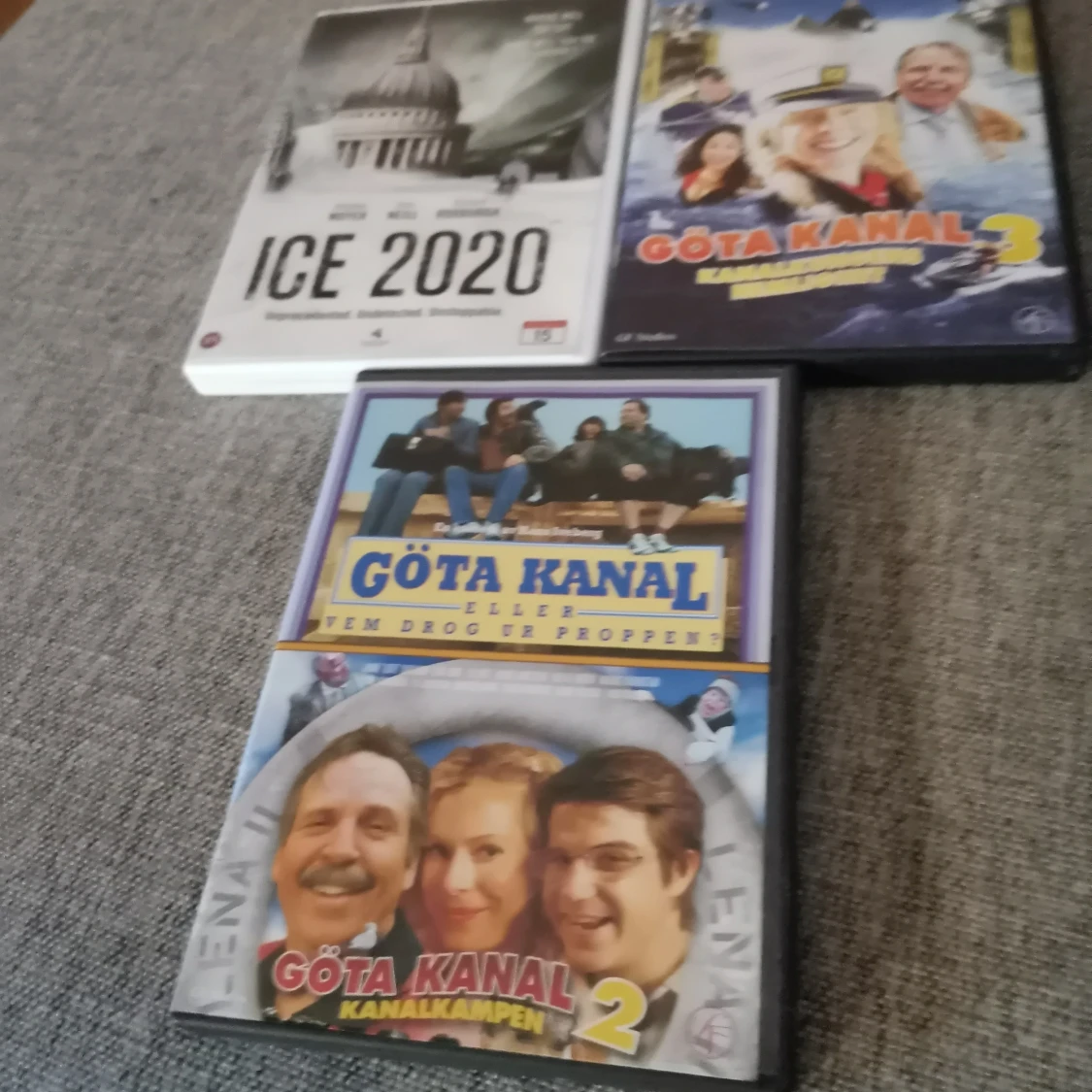 3 st dvd filmer 20 kr st eller alla för 60 kr