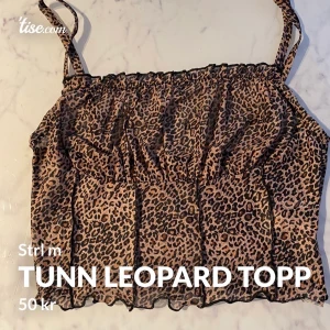 Tunn topp  - Tunn leopard topp från shein  Strl M  Kontakta för att köpa 