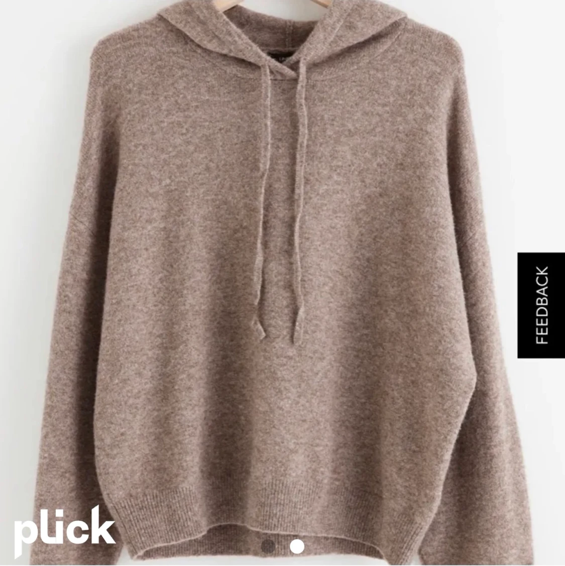 Stickad hoodie  - 90
