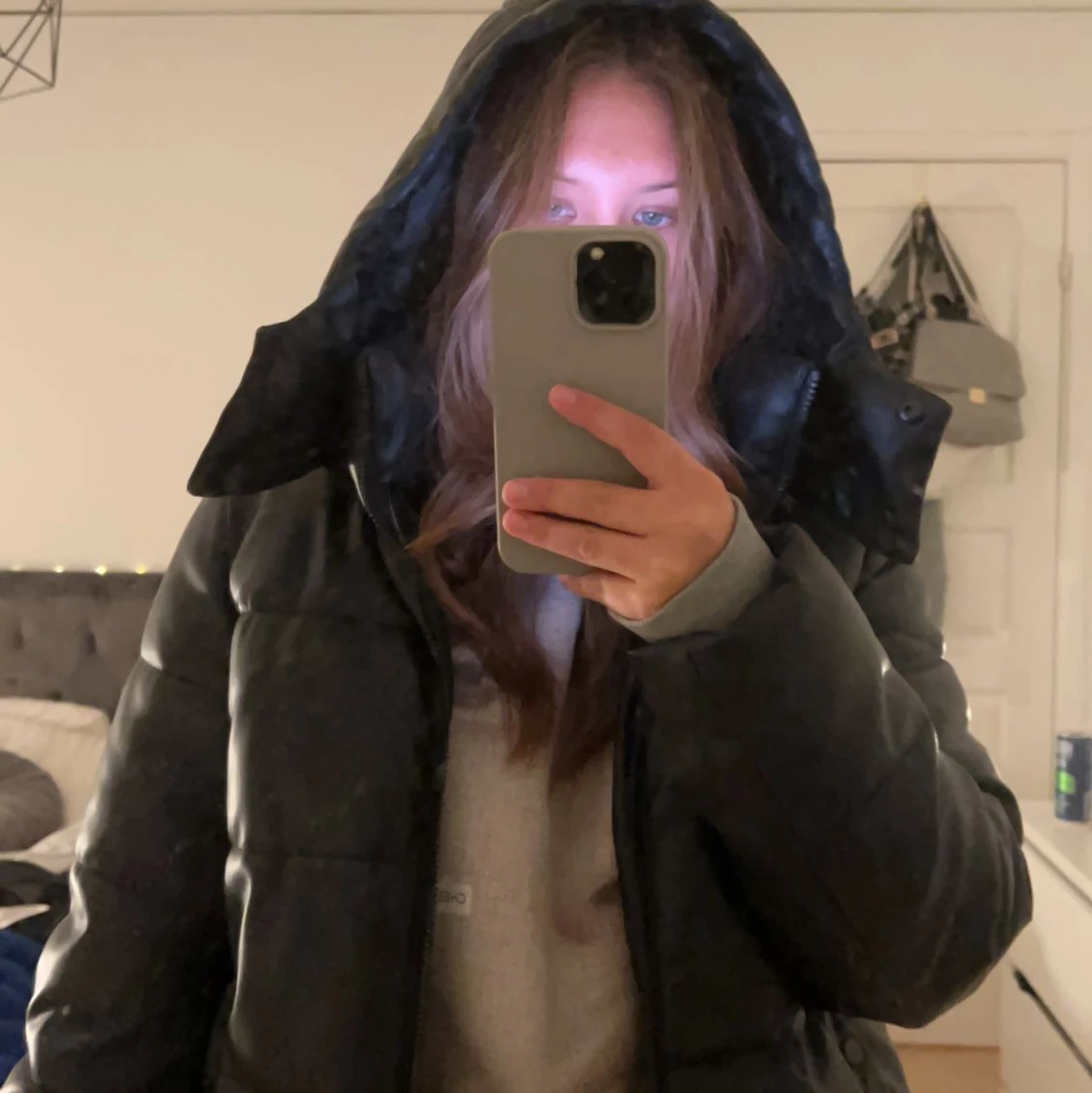 Skinn dunjacka från nakd