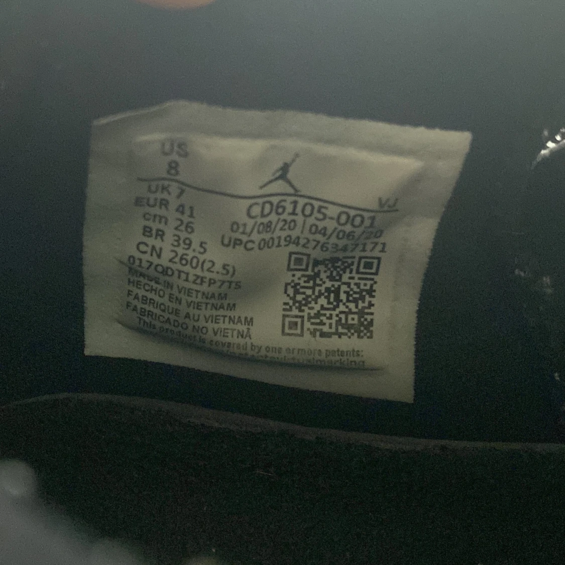 Nike Air Jordan Max 200 Svart Och Vit Sneakers - 91