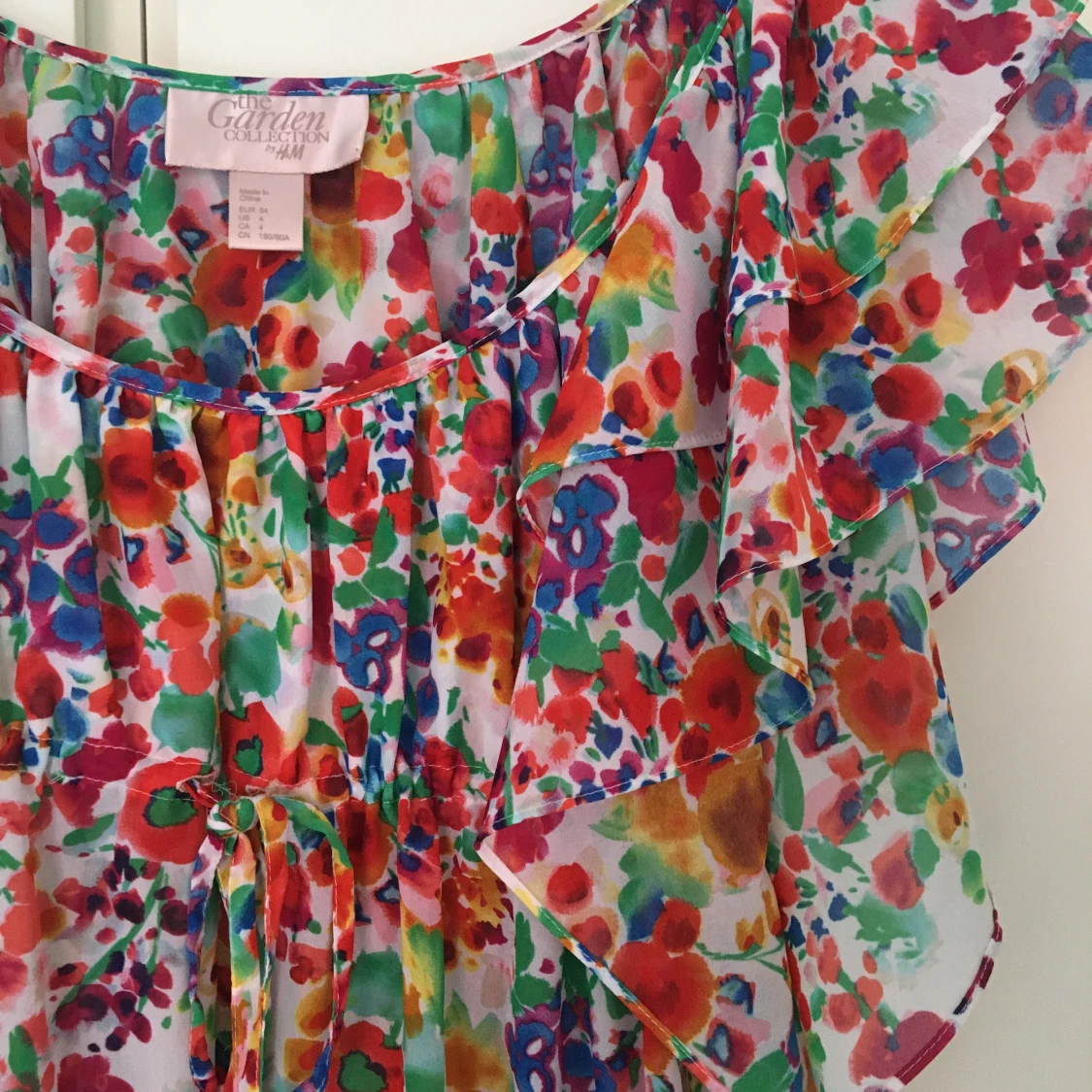 Blommig blus, strl 36 - 91