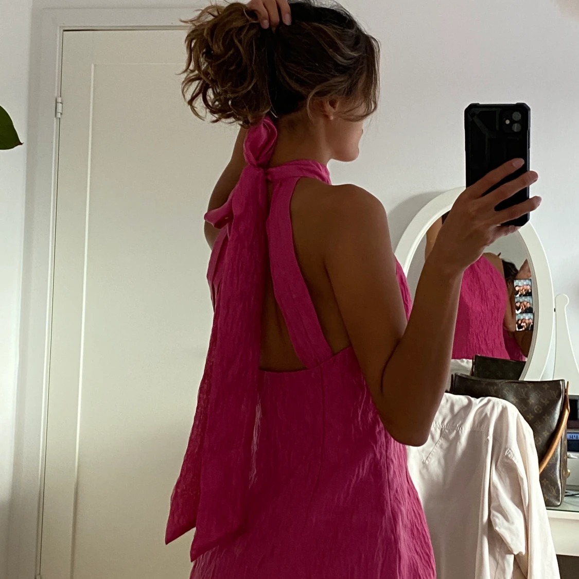 Festklänning textur rosa stl 36 - 91