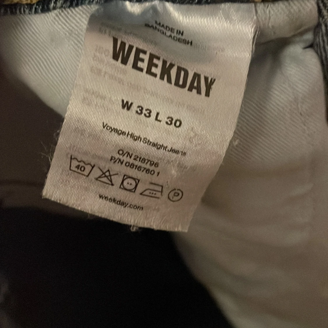 Blåa weekday jeans - 90
