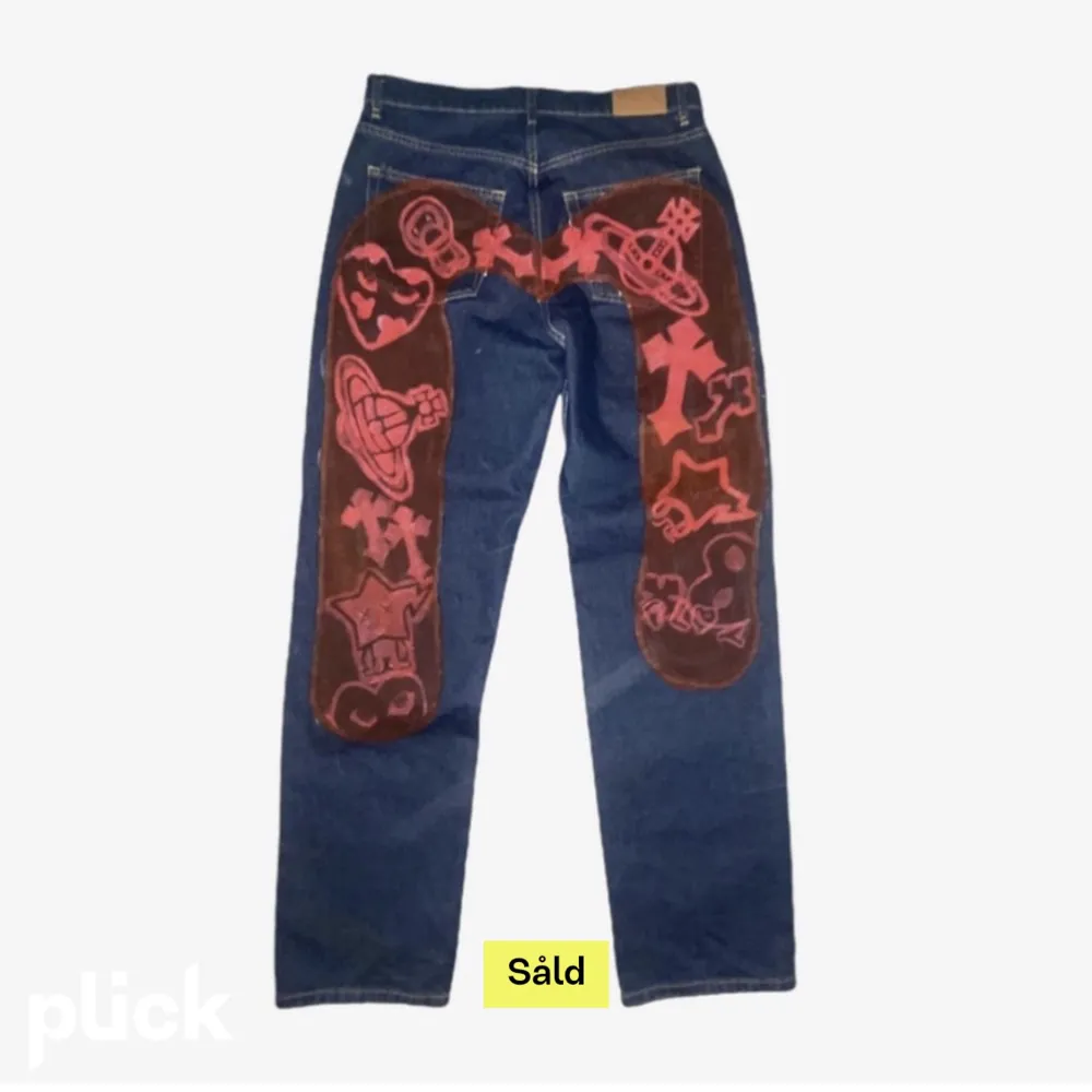  Skitsnygga jeans som tyvärr inte passade mig då det var förstora köpt här på Plick Men har inte kommit till användning så hoppas att de kan hitta en ny ägare!❤️. Jeans & Byxor.