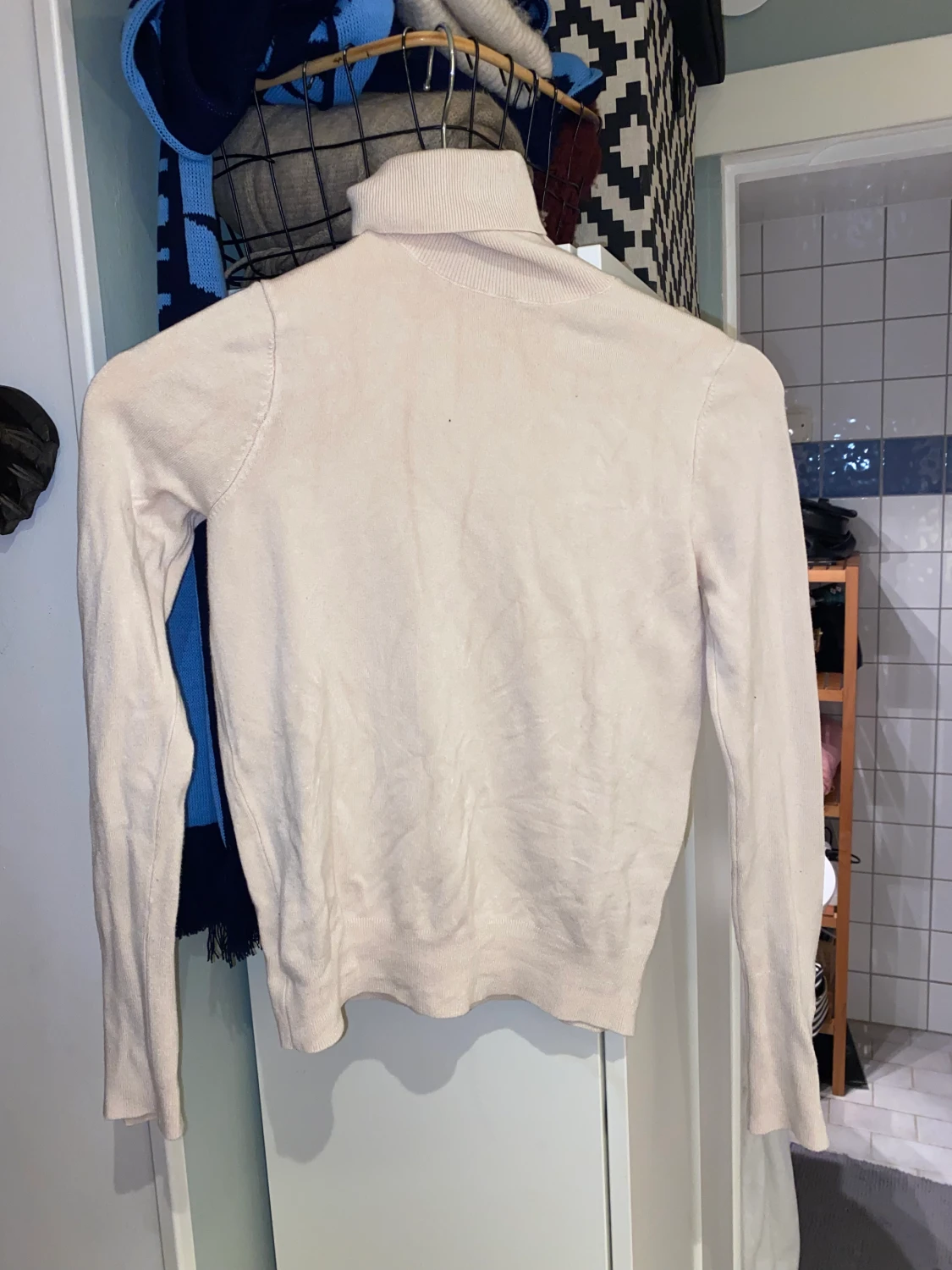 Vit långärmad topp