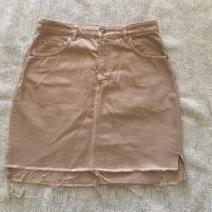 Kjol  - Jeans kjol  dusty pink