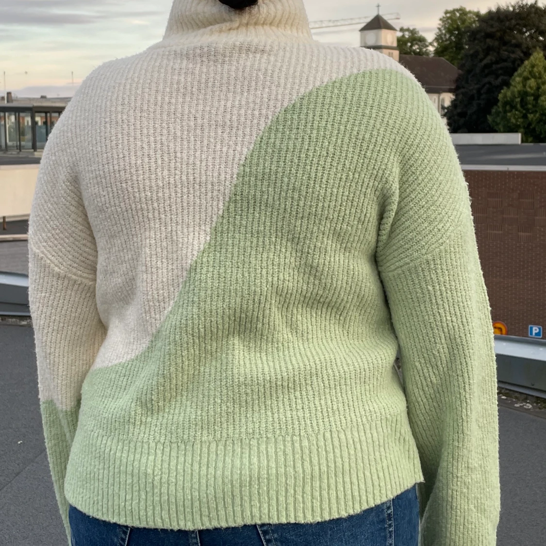 Stickad Tjocktröja Violet Romance Strl 44 - 91