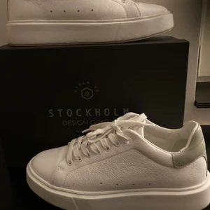 sneakers  - jag säljer ett par Stockholm design group skor som endast är använda 1 gång så dom är i nyskick, köpte dom för 1400 för 2 veckor sedan. Kartongen följer med 