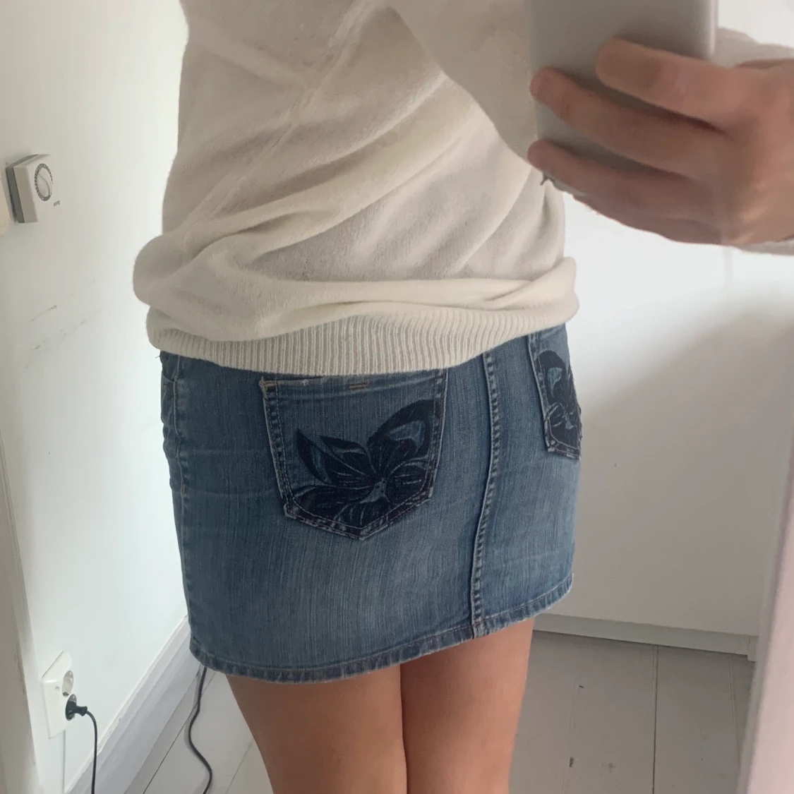 Vintage jeanskjol - 90