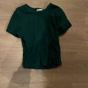 säljer denna jätte fina gröna t-shirt från H&M! Den är endast provad. Så den är i nytt skick!