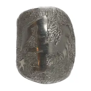 Silver ring handgjord utav Jonathan Sendborn Pohlin. Tillverkas av silver bestick. 
