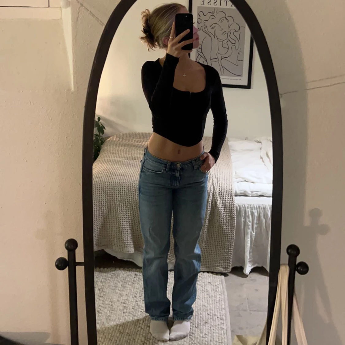 Lågmidjade jeans