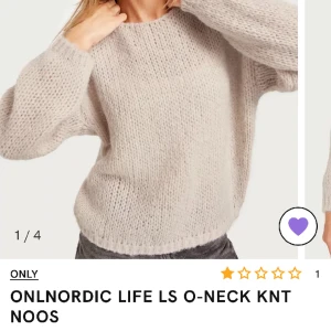 Nelly stickad tröja - Säljer min fina stickade tröja från Nelly.  Bra skick Nypris är 500 och jag säljer 399