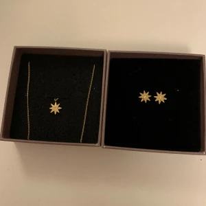 Smyckes set i guld  - Aldrig använt, helt nytt skick. Från Edblad. 