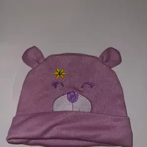 Purple cotton cap